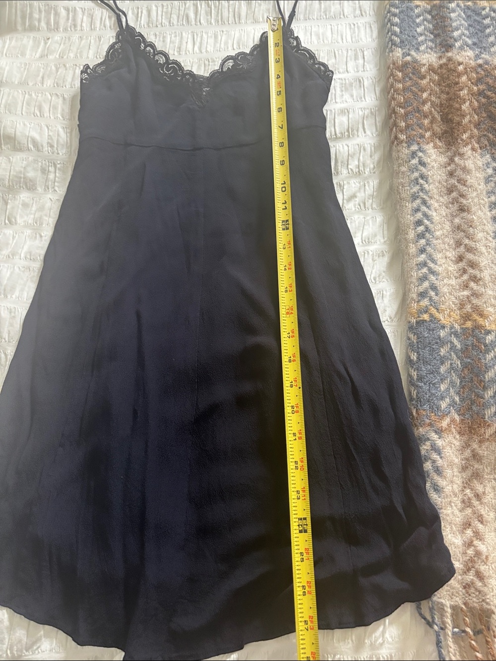 Wilfred Navy with Black Lace-Trim Slip Dress - Picture 9 of 9
